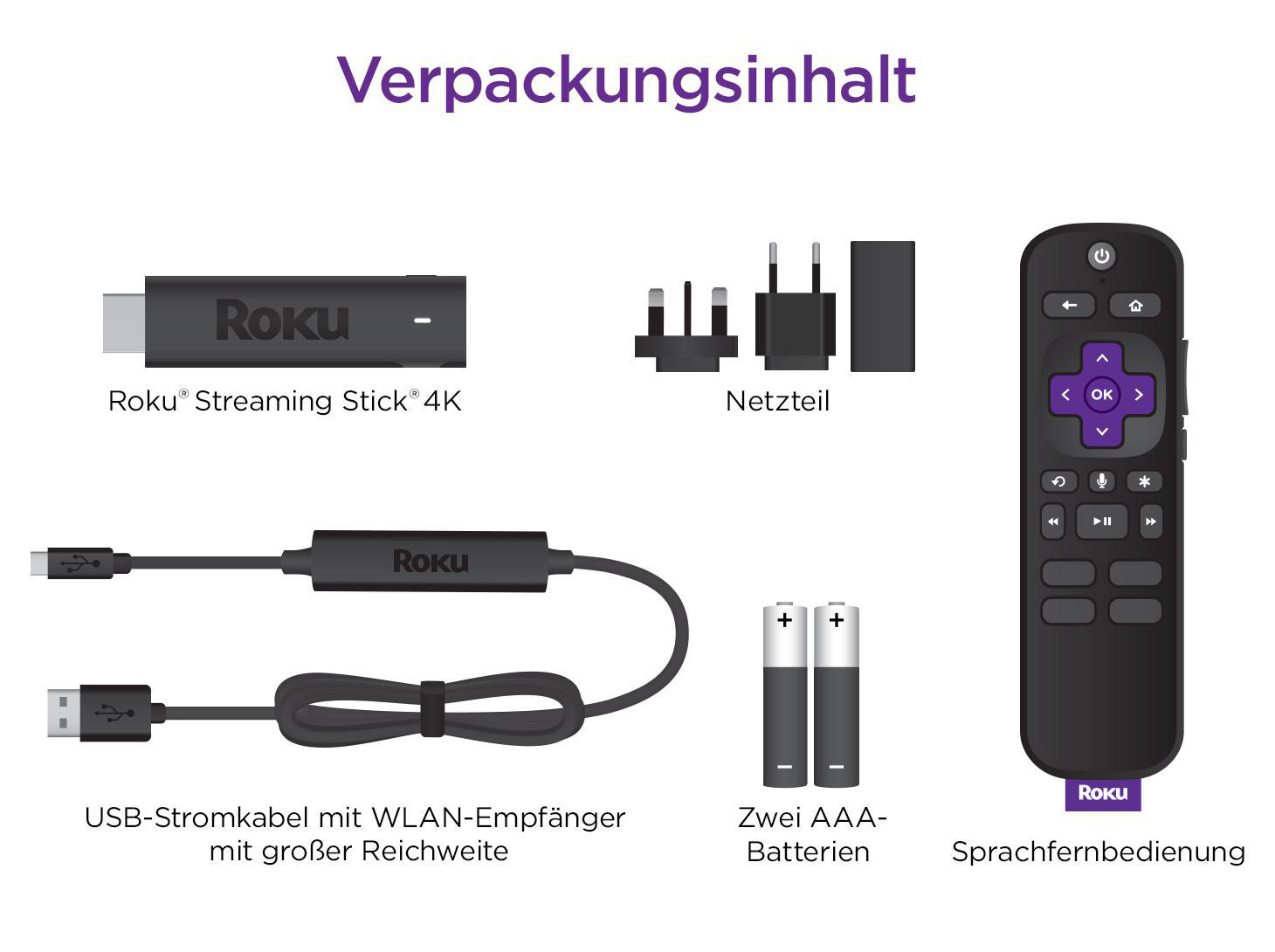 ROKU 3820EU Streaming Stick, Schwarz