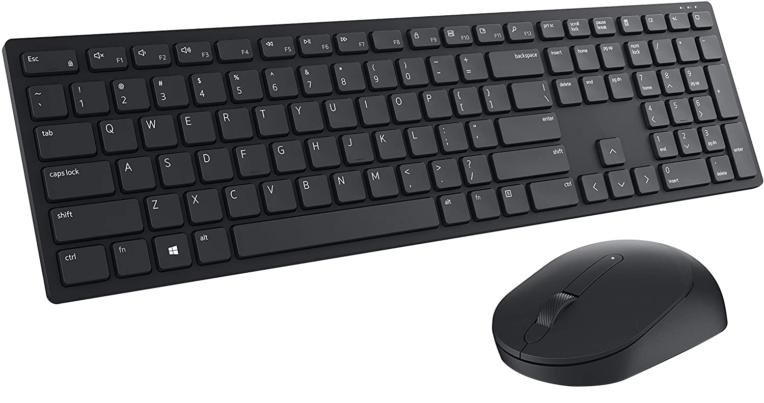 DELL KM5221W Pro vezeték nélküli billentyűzet és egér, Magyar kiosztás, fekete (580-AJRF)