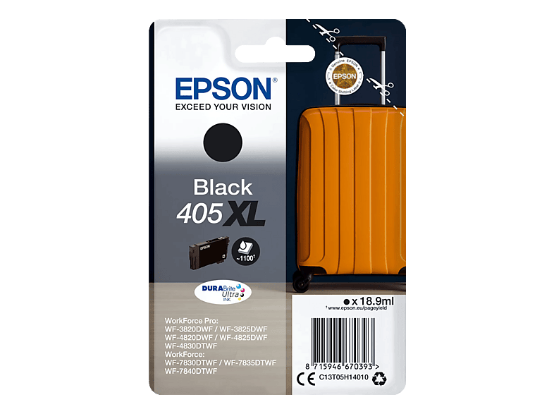EPSON 405 XL Tintenpatrone Schwarz (T05H14010)