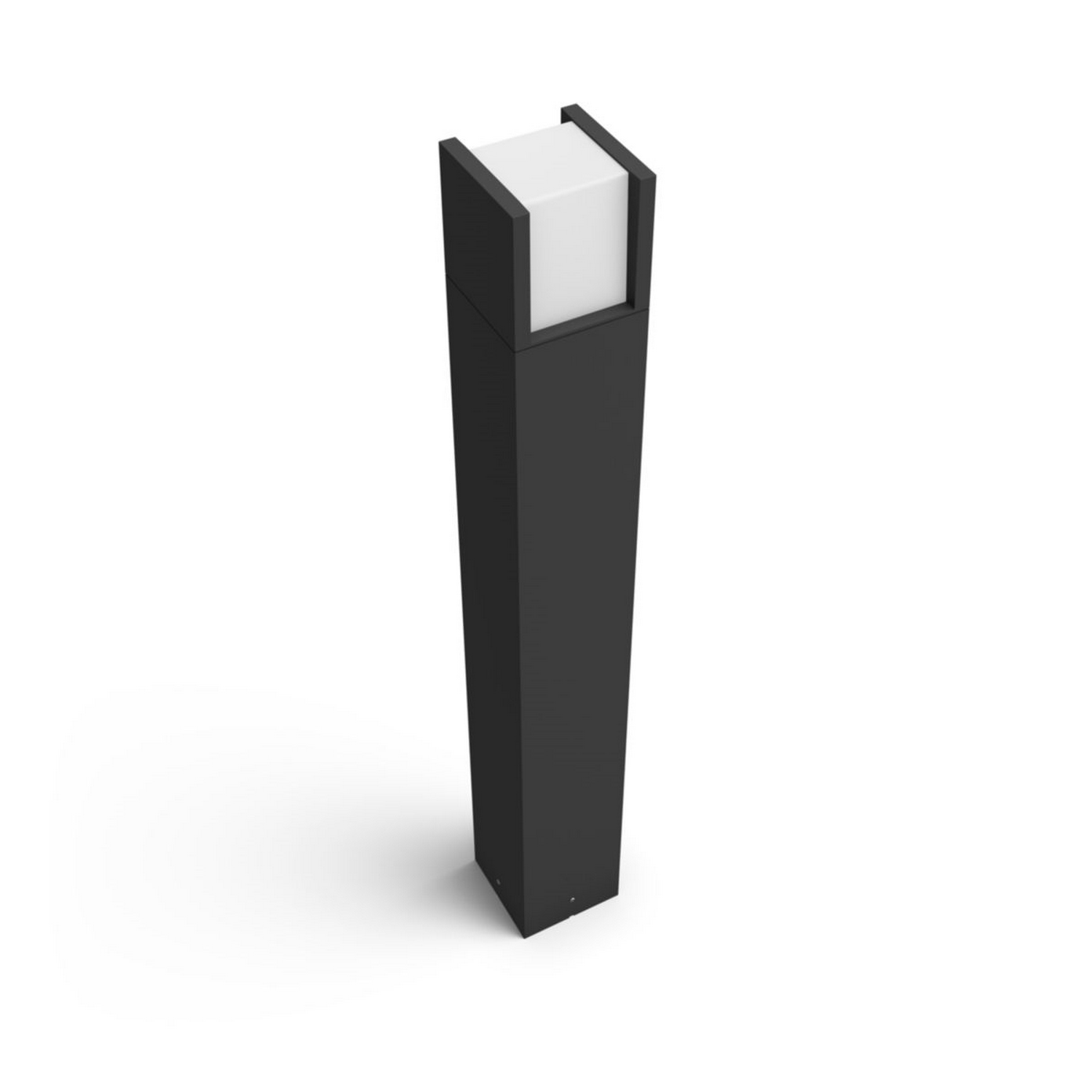 Lámpara portátil Bluetooth - Philips Hue Fuzo Pedestal 24 V, Exterior, Luz Blanca, Alexa y Google Home, Negro