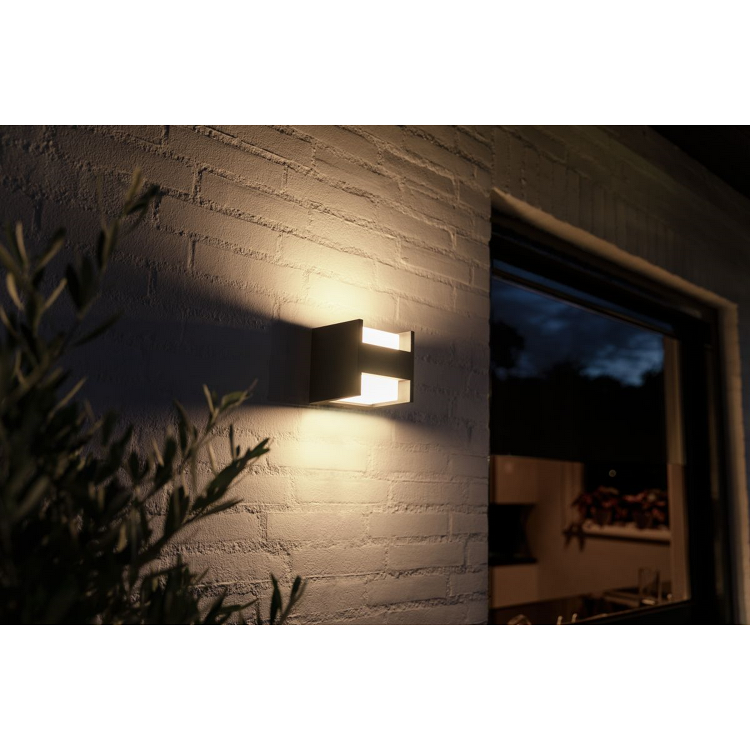 Lámpara portátil Bluetooth - Philips Hue Fuzo Aplique, Exterior, Luz Blanca, Alexa y Google Home, Negro