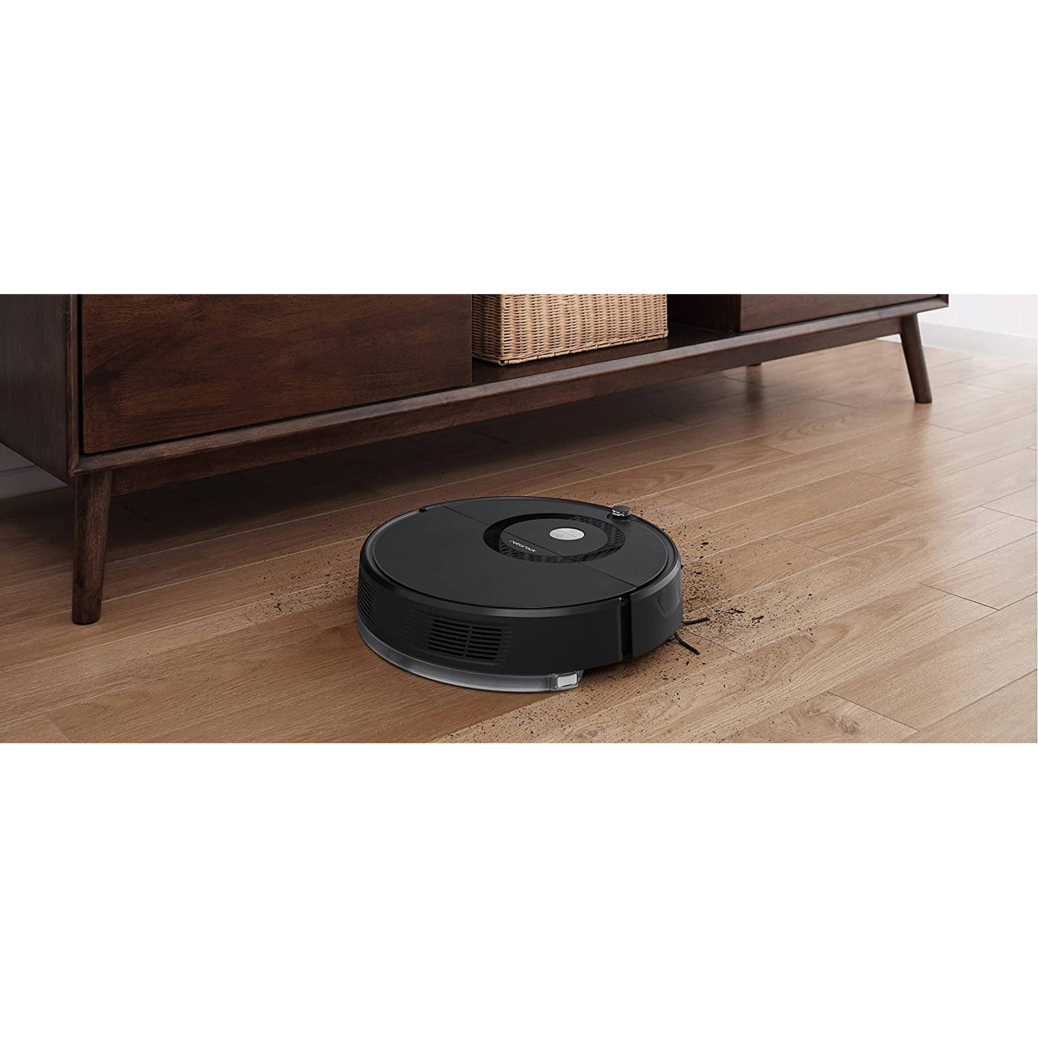 Robot aspirador - Roborock E5, 2500 Pa, 640 ml, 200 min, WiFi, Depósito de agua y polvo, Negro