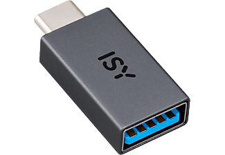 ISY IAD-1000-C - Adattatore da USB-C a USB-A (Nero)
