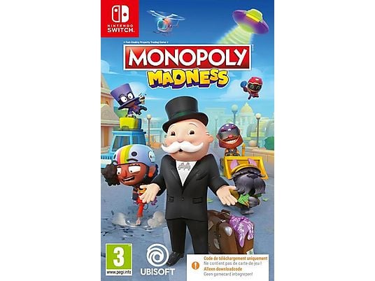 Monopoly Madness NL/FR Switch (Code in a Box)