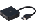 ISY IAD-1007 - HDMI auf VGA-Adapter mit 3.5 mm Audioanschluss, 12 cm, Schwarz