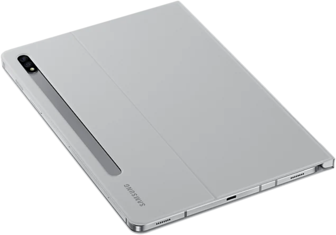 SAMSUNG Galaxy Tab S7 book cover case tablet tok, szürke (EF-BT870PJEG)