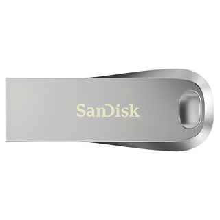 Memoria USB 32GB - SanDisk Ultra Luxe, USB 3.2, 150 MB/s, Protección por Contraseña, Diseño metálico, Plata
