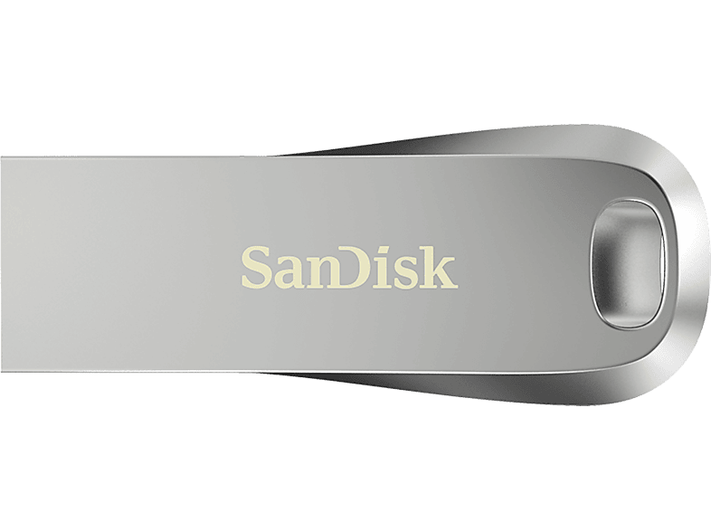 Memoria USB 256GB - SanDisk Ultra Luxe, 3.2, 400MB/s, Protección por Contraseña, Diseño metálico, Plata