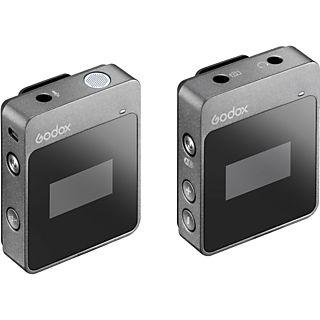 GODOX MoveLink M1 Mikrofonsystem, Kabellos, 2.4GHz, 50m Reichweite, 3.5mm/USB-C, 6h Akkulaufzeit, Schwarz