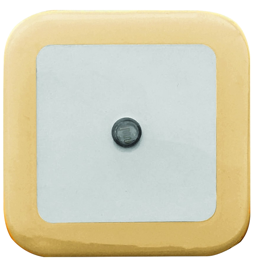 ENTAC Éjjeli Fény 0.5W Négyzetes WW 3000K 25lm narancs (ENL-CS-0.5W-DSO)