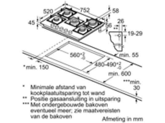 BOSCH Gaskookplaat (PPQ7A6B20)