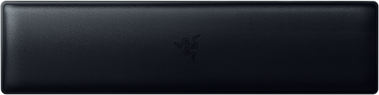 Schwarzes Razer-Mauspad mit Razer-Logo, auf weißem Hintergrund.