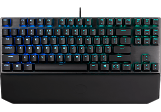 COOLER MASTER MK730 (Cherry MX Red switch) - Gaming Tastatur, Kabelgebunden, QWERTZ, Tenkeyless (TKL), Mechanisch, Cherry MX Red, Gunmetal Black