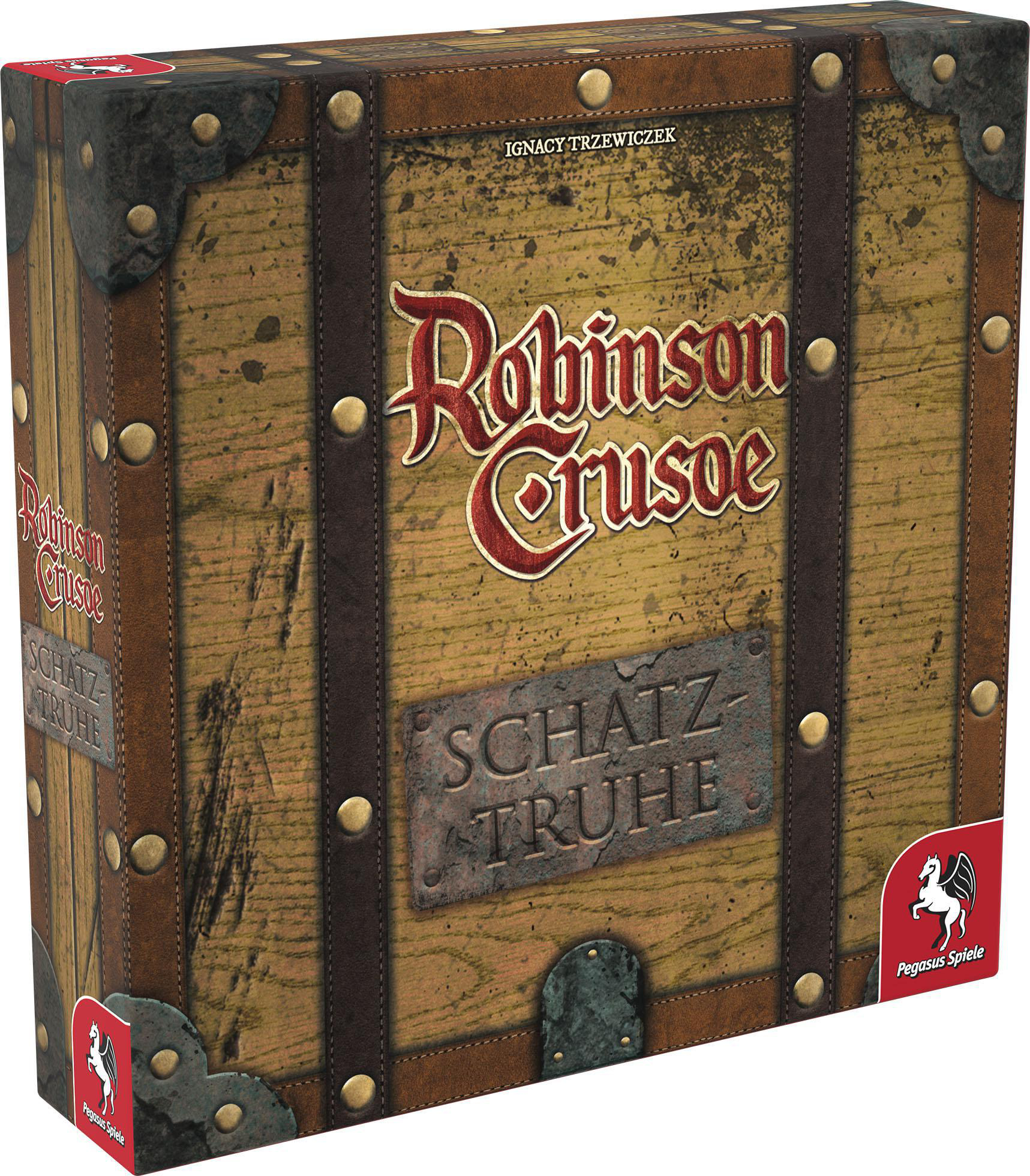 PEGASUS SPIELE Robinson Crusoe Schatztruhe Gesellschaftsspiel Mehrfarbig