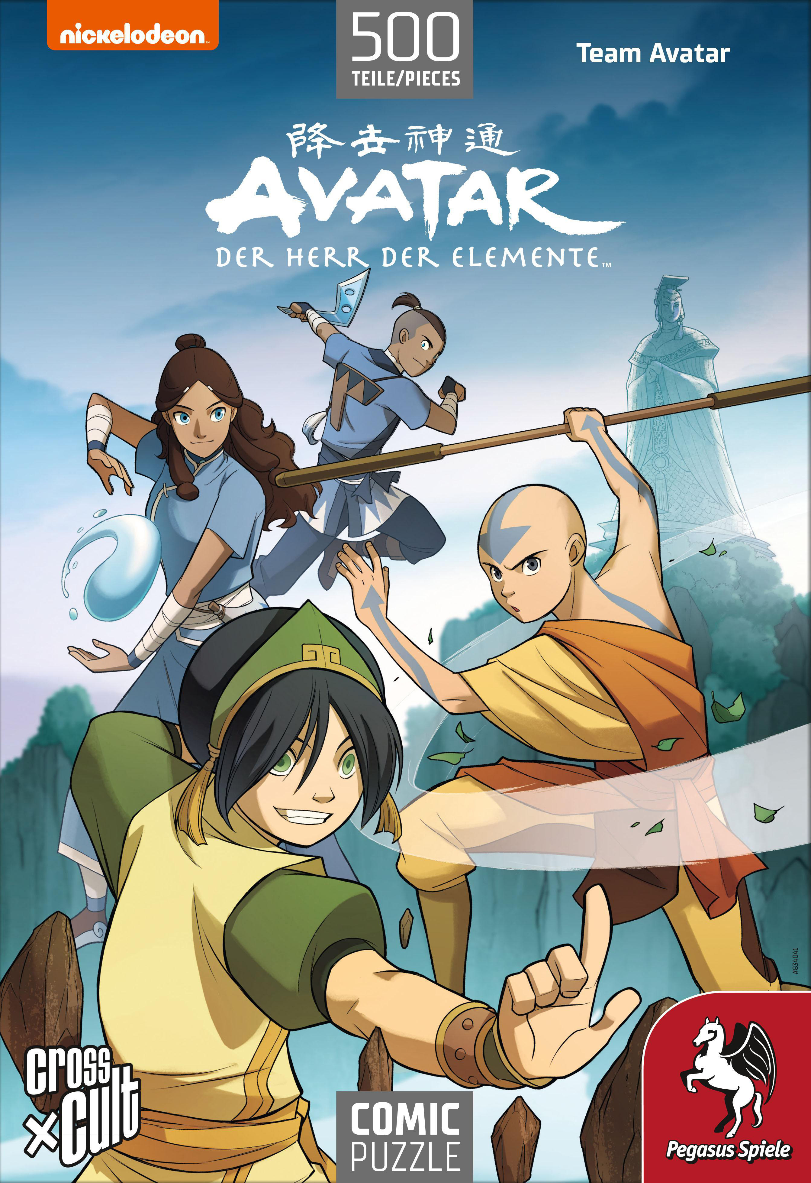 PEGASUS SPIELE Puzzle: Avatar Herr der Der – Puzzle 500 Avatar), Teile Mehrfarbig Elemente (Team
