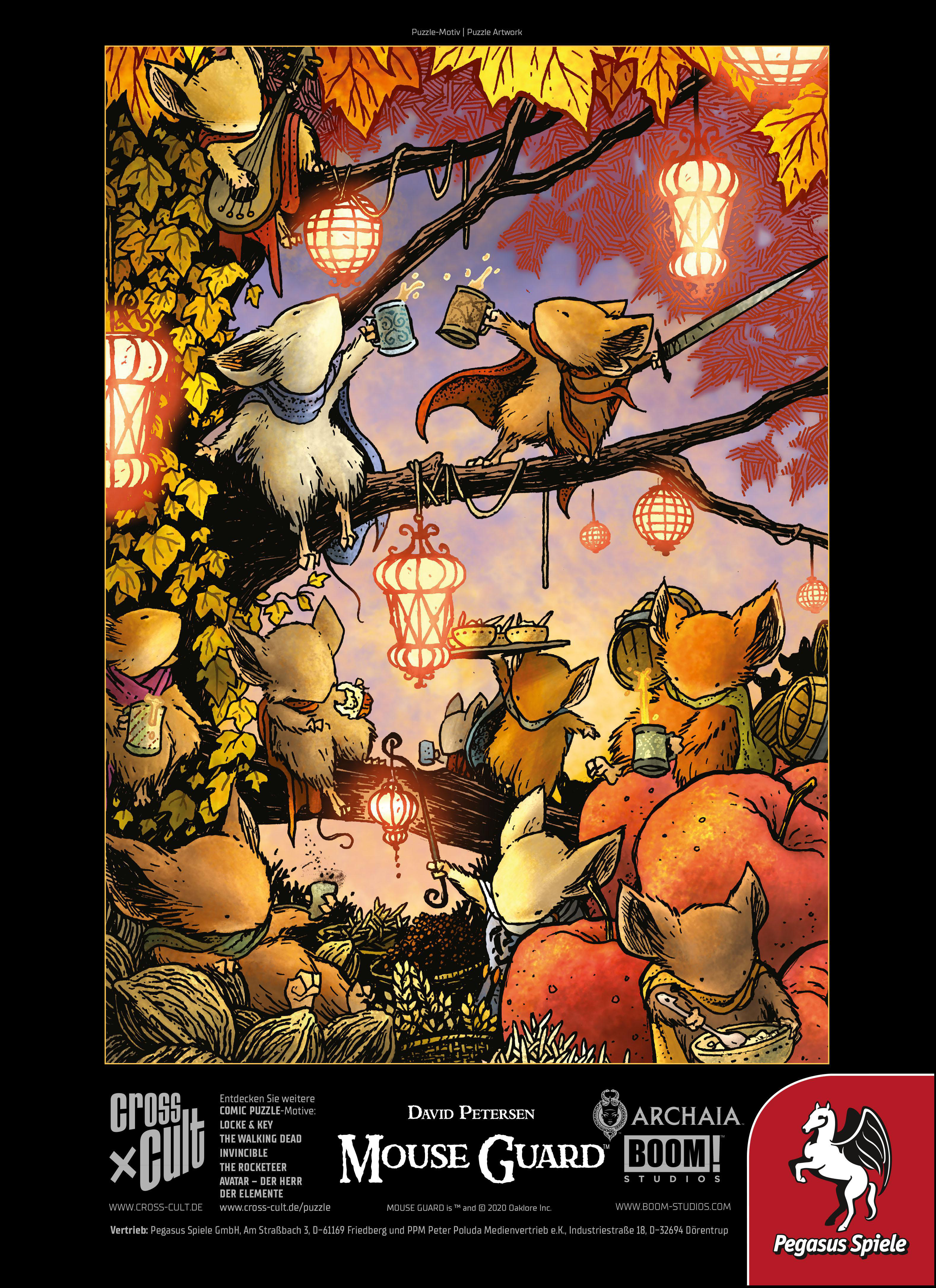 PEGASUS SPIELE Puzzle: Mouse Guard (Das Fest), 1.000 Teile Puzzle Mehrfarbig