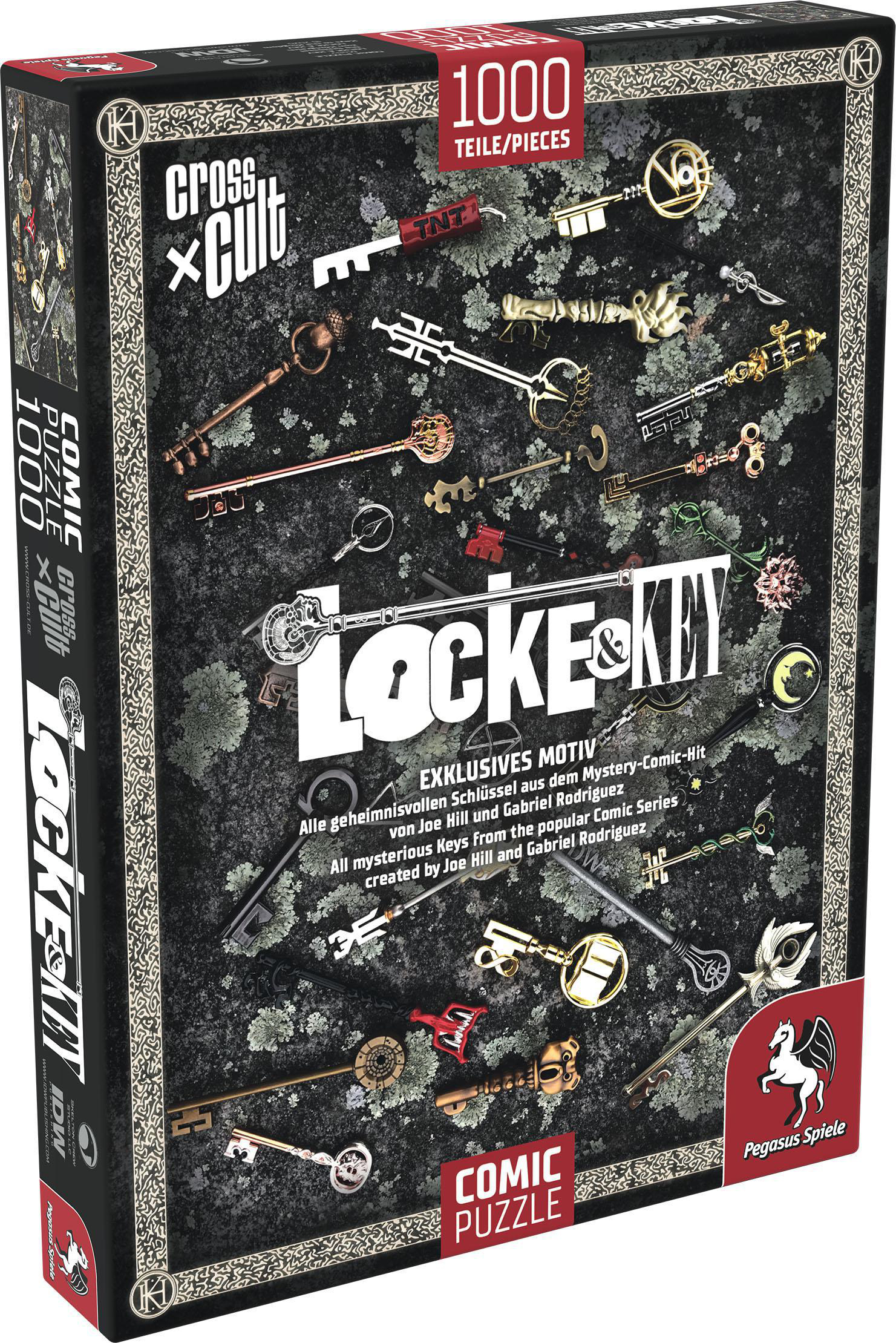 PEGASUS SPIELE Königreich), Locke 1.000 Mehrfarbig Teile & Schlüssel Key Puzzle (Die zum Puzzle