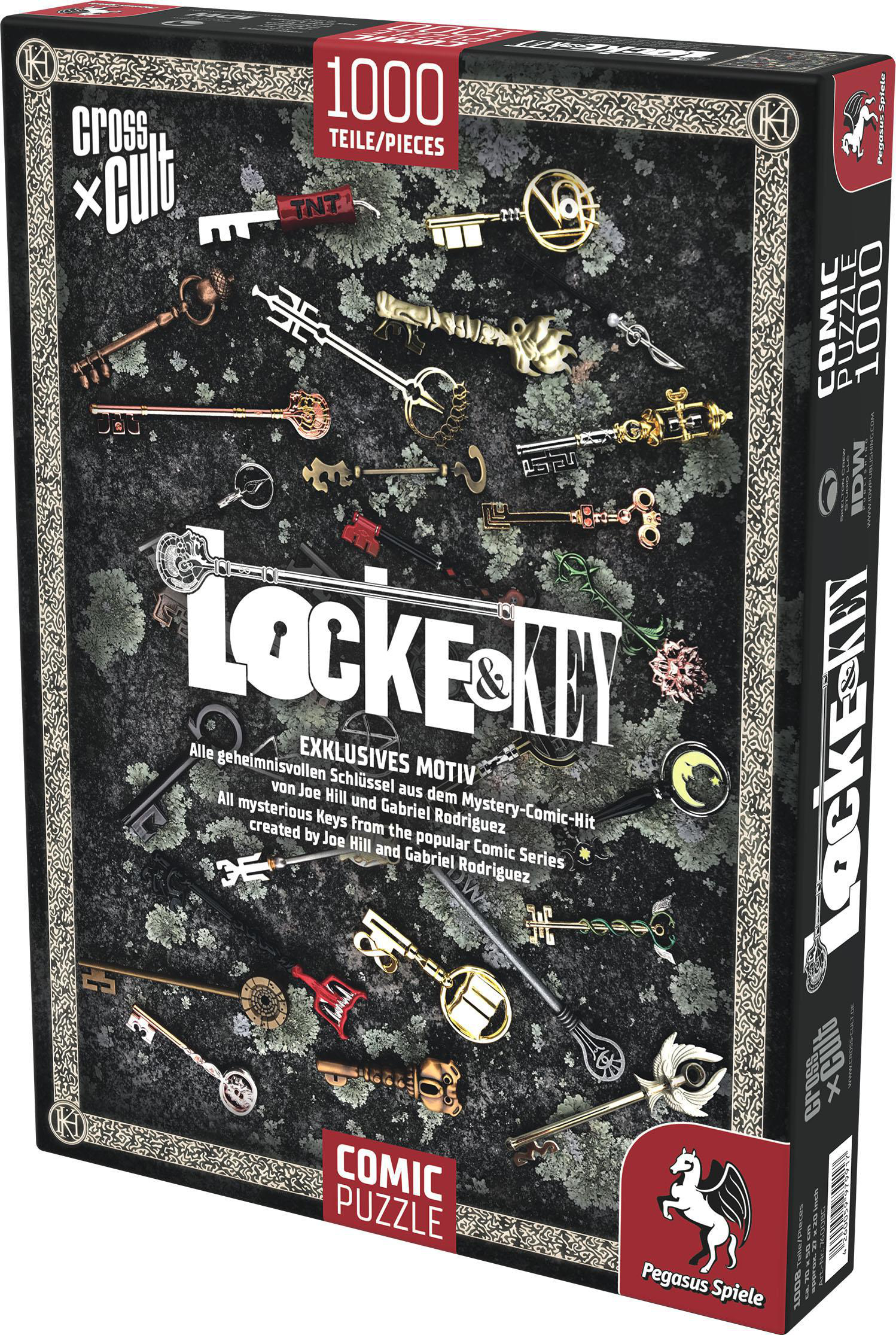 PEGASUS SPIELE Puzzle: Locke & Schlüssel 1.000 Key (Die Mehrfarbig Königreich), Teile Puzzle zum