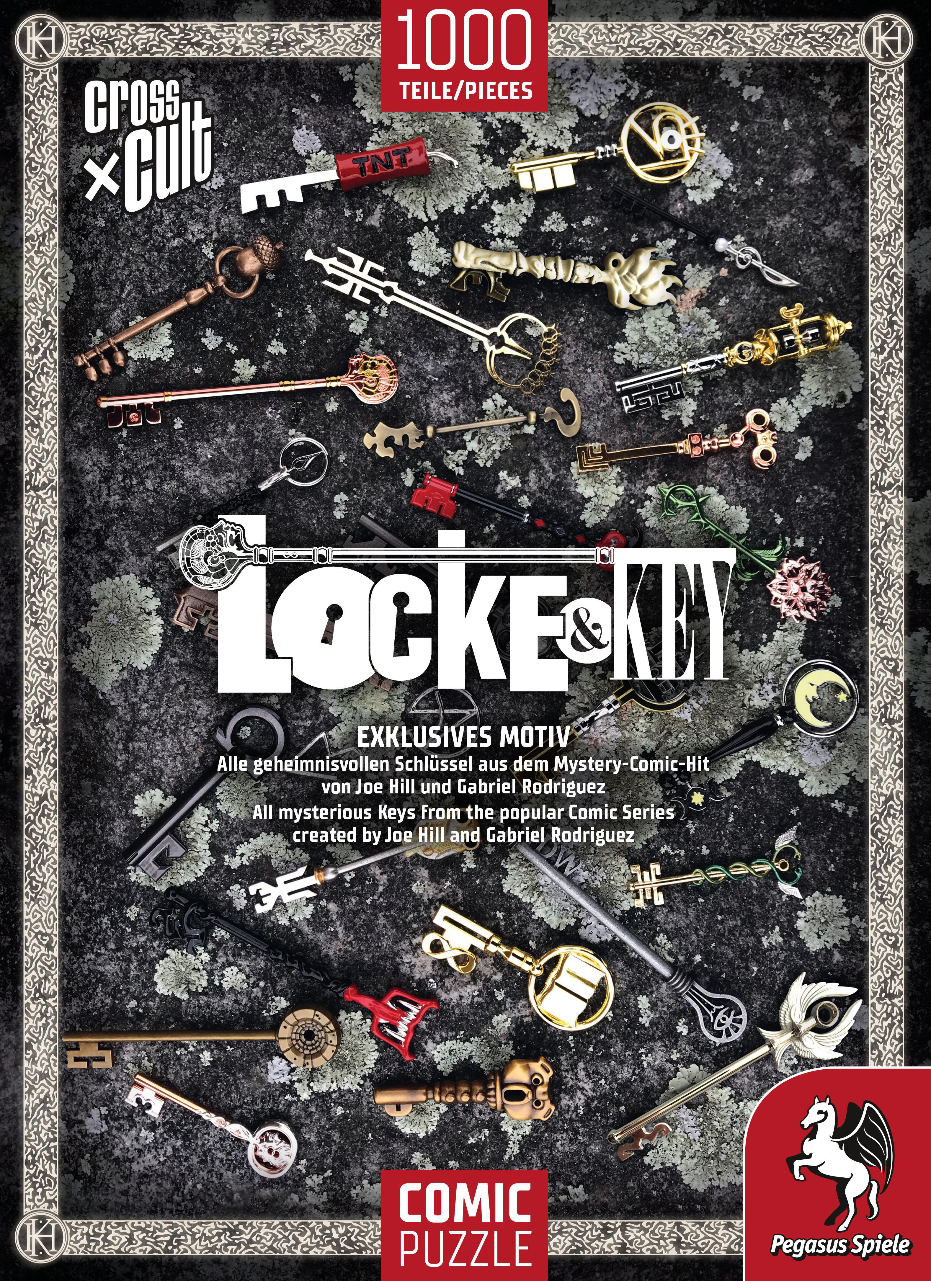 PEGASUS SPIELE Königreich), Locke 1.000 Mehrfarbig Teile & Schlüssel Key Puzzle (Die zum Puzzle
