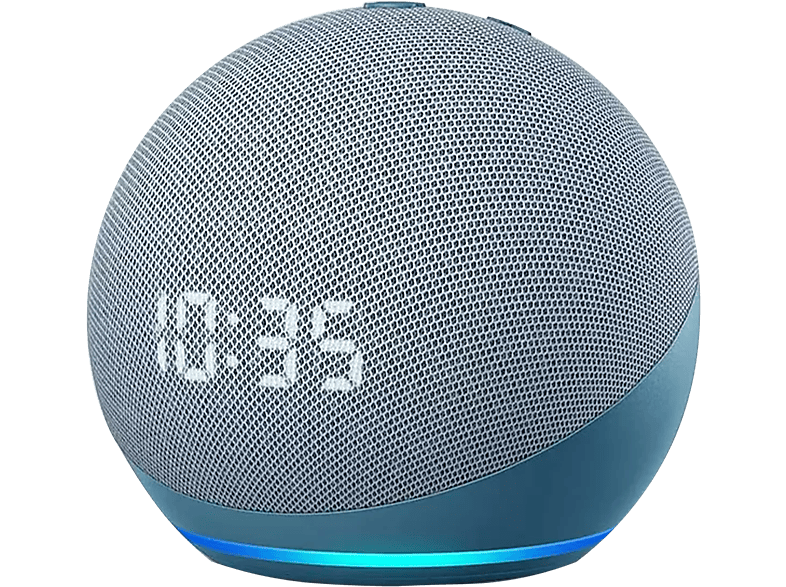 fondo ojo Hasta aquí Altavoz inteligente con Alexa | Amazon Echo Dot (4ª Gen) con Reloj,  Controlador de Hogar, Azul