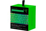 RAZER PBT Keycap + Coiled Cable Upgrade Set - Cache de touches + cordon enroulé (Razer vert)