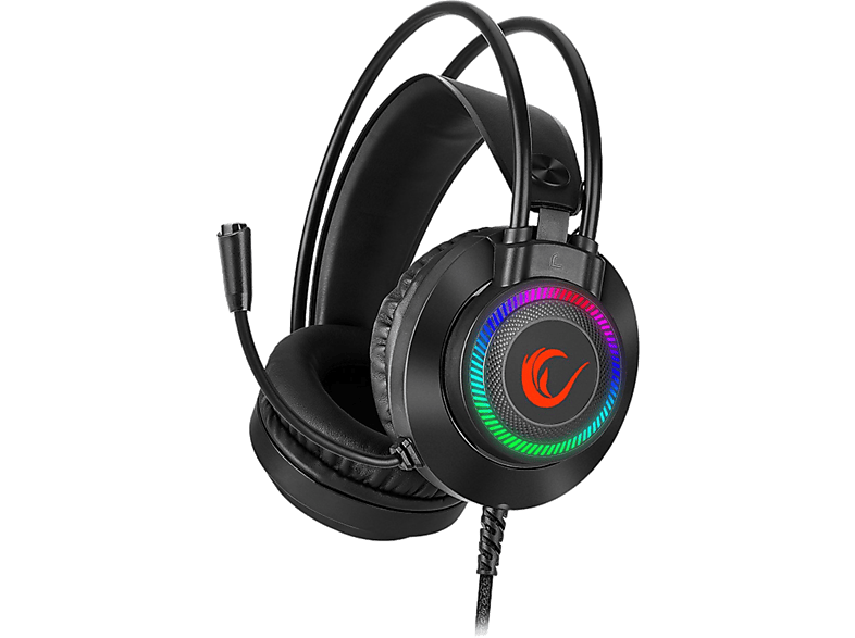 RAMPAGE RM-K27 X-JAMMER Rainbow Ledli PC USB 3.5M PS4-XBOX-Mobile Gaming  Mikrofonlu Kulak Üstü Kulaklık