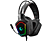 RAMPAGE X-RANGER 7.1 Surround Sound System RGB Ledli Mikrofonlu Kulak Üstü Oyuncu Kulaklığı Siyah