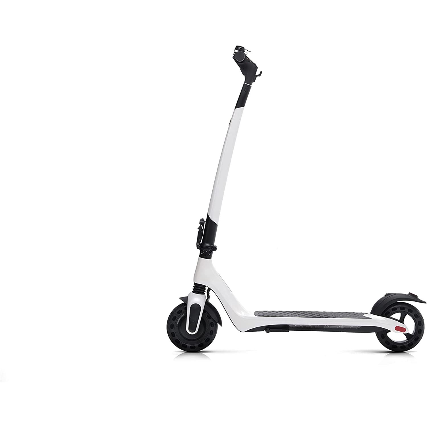 Patinete eléctrico - Lamborghini AL1, 8", 350 W, 100 kg, 25 km/h, 7800 mAh, Freno doble, Hasta 100 kg, Blanco