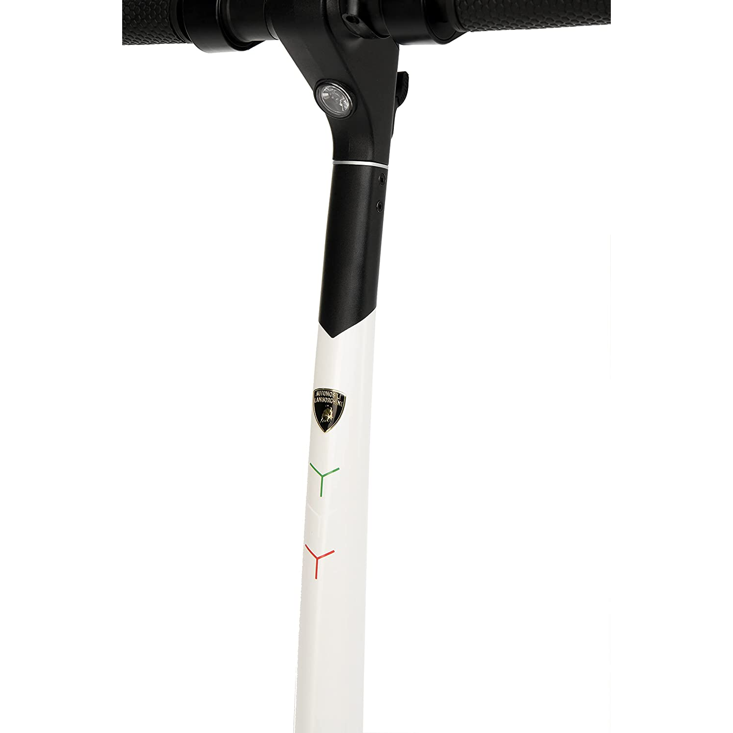 Patinete eléctrico - Lamborghini AL1, 8", 350 W, 100 kg, 25 km/h, 7800 mAh, Freno doble, Hasta 100 kg, Blanco