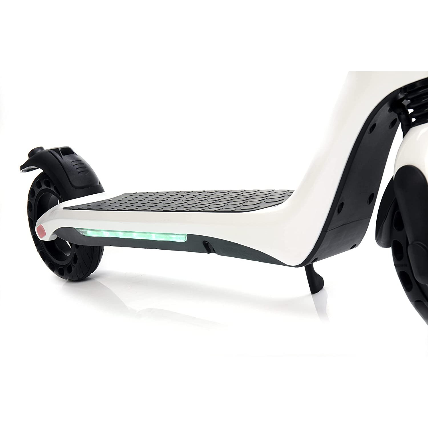 Patinete eléctrico - Lamborghini AL1, 8", 350 W, 100 kg, 25 km/h, 7800 mAh, Freno doble, Hasta 100 kg, Blanco