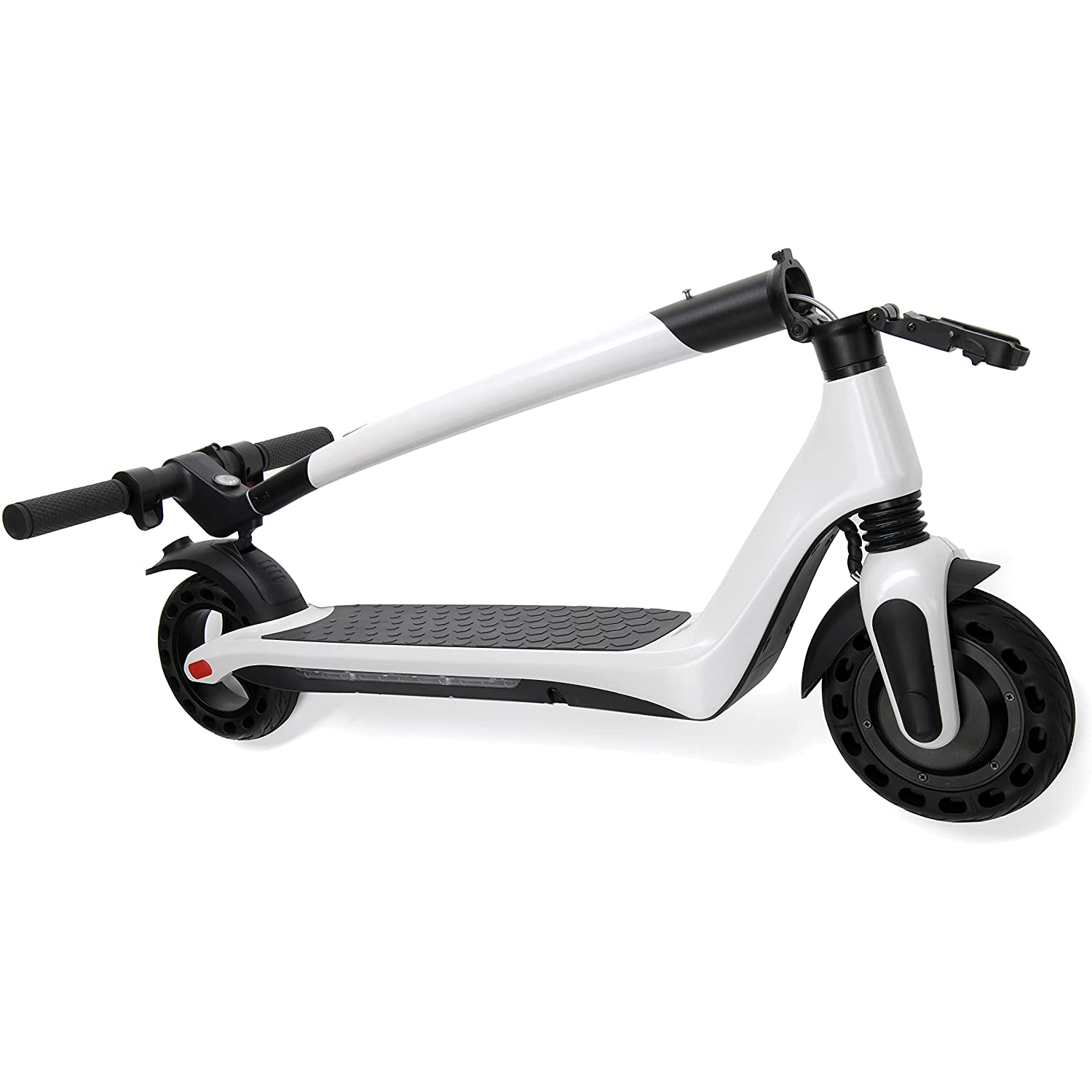Patinete eléctrico - Lamborghini AL1, 8", 350 W, 100 kg, 25 km/h, 7800 mAh, Freno doble, Hasta 100 kg, Blanco