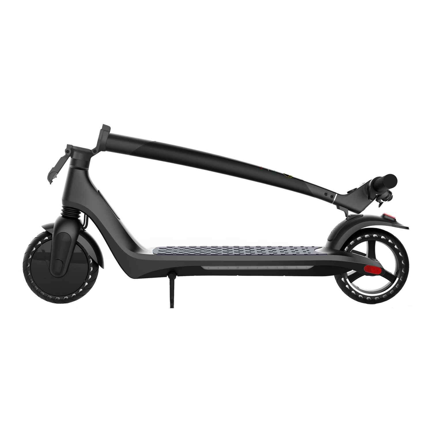 Patinete eléctrico - Lamborghini AL1, 8", 350 W, 100 kg, 25 km/h, 7800 mAh, Freno doble, Hasta 100 kg, Negro