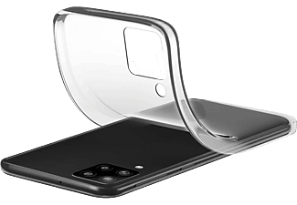 Funda - CellularLine Soft, Para Samsung Galaxy A22 , Trasera, 6.6", Goma blanda, Transparente