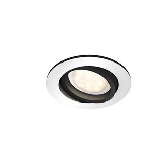 Lámpara inteligente – Philips Hue Ambiance Milliskin, Foco Empotrable LED, Luz Blanca, Aluminio