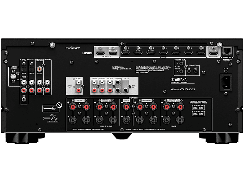 Thumbnail - YAMAHA RX-A4A AV-Receiver (7 Kanäle, Schwarz)