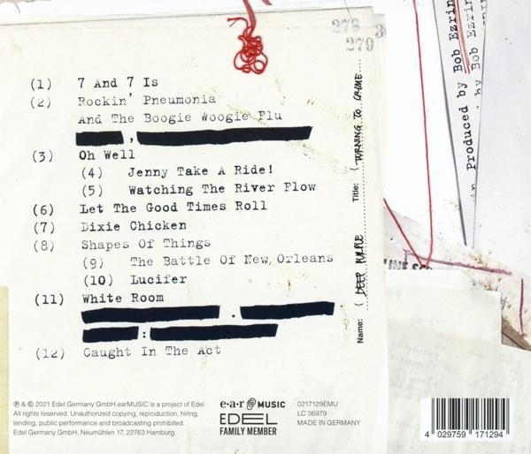CD-tok hátulja számlistával és szöveggel, firkált szerkesztésekkel.