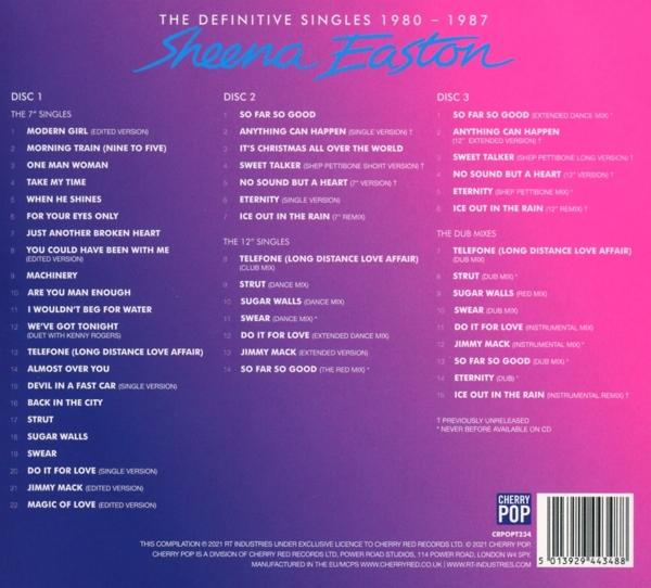 Sheena Easton - The Definitive Singles 1980-1987 (3CD Digipak)  - (CD)