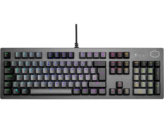 COOLER MASTER CK352 LK Brown Switch [Swiss Layout] - Gaming Tastatur, Kabelgebunden, QWERTZ, Full size, Mechanisch, Space Gray