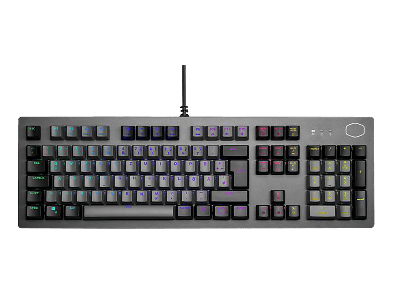 COOLER MASTER CK352 LK Red Switch [Swiss Layout] - Gaming Tastatur, Kabelgebunden, QWERTZ, Full size, Mechanisch, Space Gray