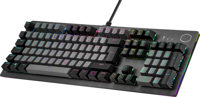 COOLER MASTER CK352 LK Red Switch [Swiss Layout] - Clavier de jeu, Filaire, QWERTZ, Full size, Mechanical, Space Gray