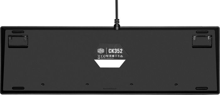 COOLER MASTER CK352 LK Red Switch [Swiss Layout] - Clavier de jeu, Filaire, QWERTZ, Full size, Mechanical, Space Gray