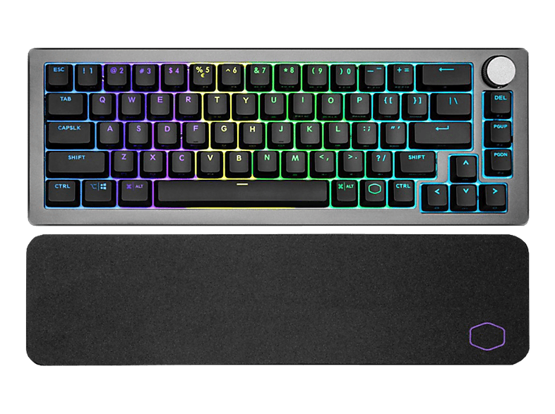 COOLER MASTER CK721 TTC - Gaming Tastatur, Kabelgebunden und Kabellos, QWERTZ, Tenkeyless (TKL), Mechanisch, Space Gray