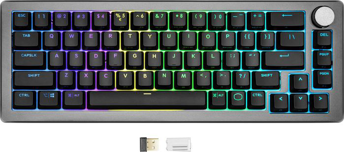 COOLER MASTER CK721 TTC - Clavier Gaming, Avec ou sans fil, QWERTZ, Tenkeyless (TKL), Mechanical, Space Gray