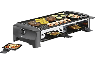 PRINCESS 8 Grill und Teppanyaki Party - Raclette (Schwarz)