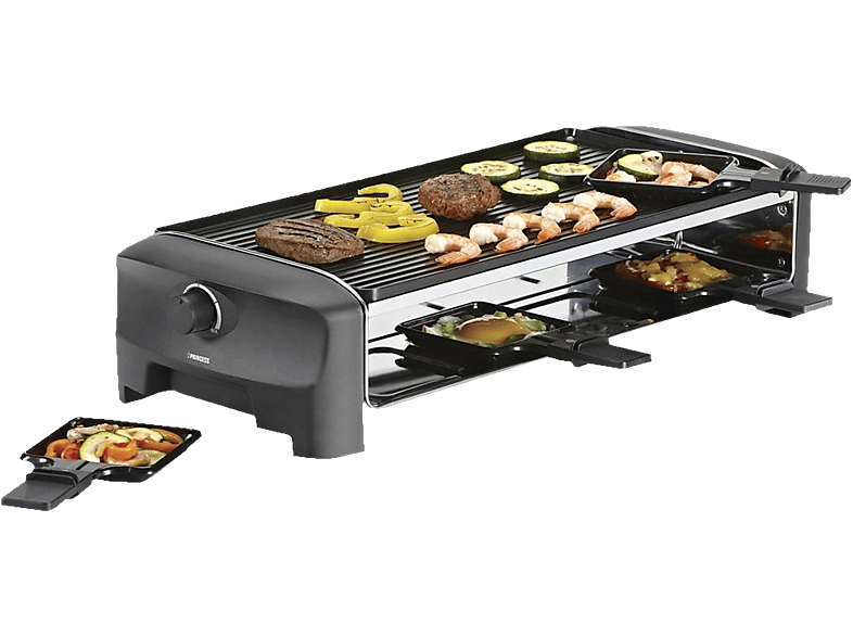 PRINCESS 8 Grill und Teppanyaki Party - Raclette (Schwarz)