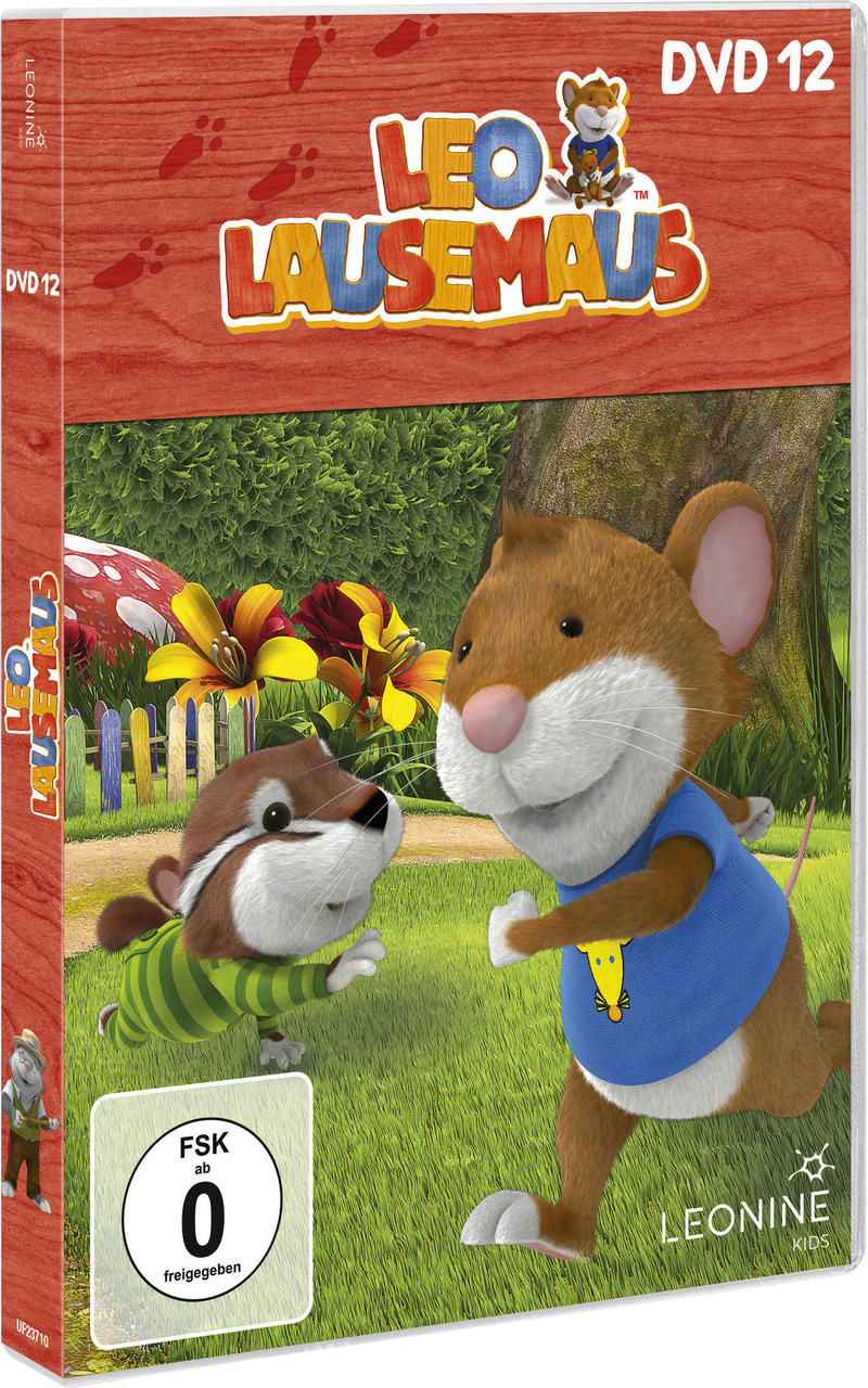 DVD-Cover von Leo Lausemaus. Zwei Zeichentrickmäuse sind auf dem Cover, der Titel ist prominent.