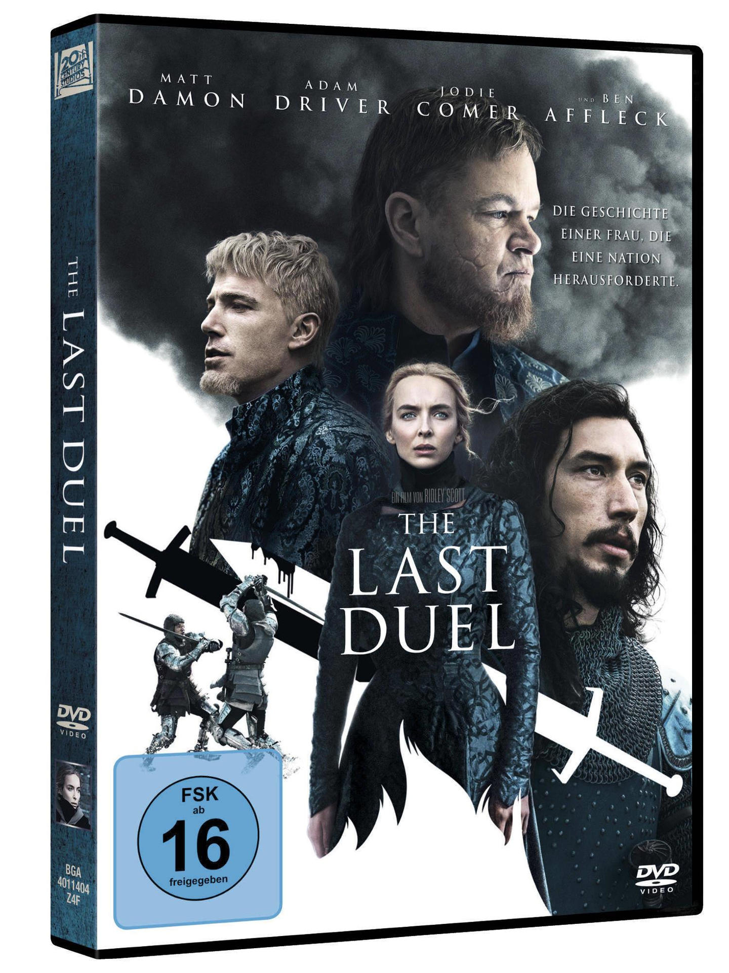 The Last Duel DVD-Box. Mit Schauspielern und Filmtitel.