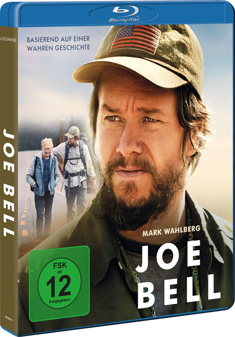 Joe Bell Film Blu-ray-Hülle. Porträt von Mark Wahlberg auf dem Cover.