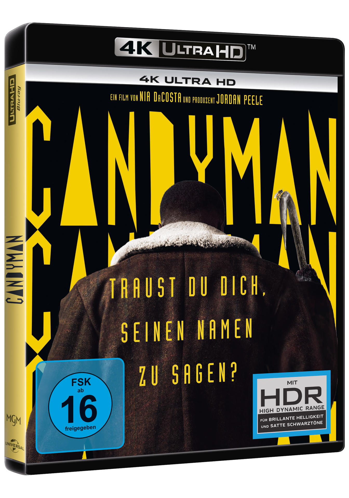 Eine 4K Ultra HD Blu-ray Hülle für den Film 'Candyman'.
