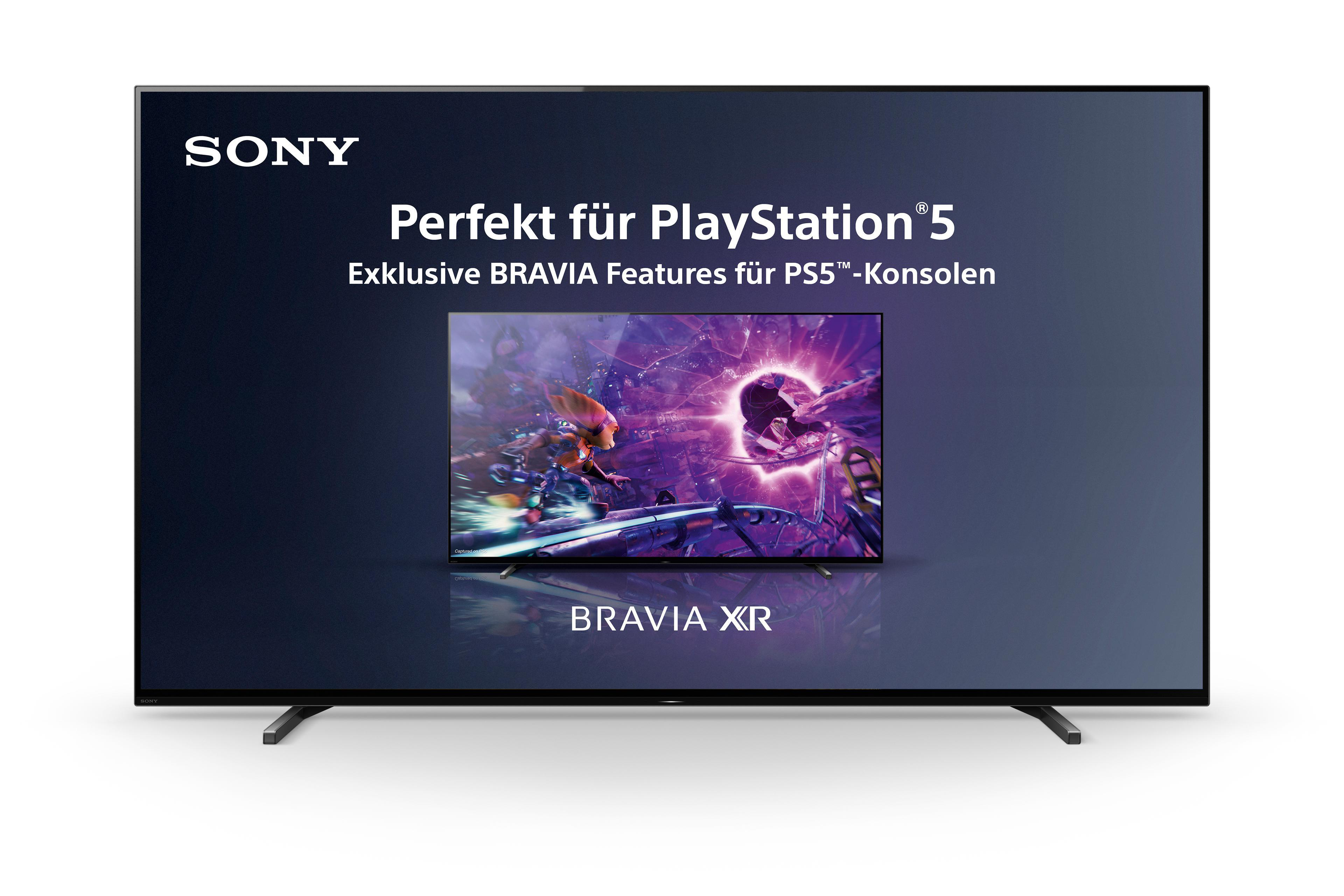 SONY XR-77A80J OLED TV (Flat, 77 Zoll / 195 cm, OLED 4K, SMART TV, Google TV)
